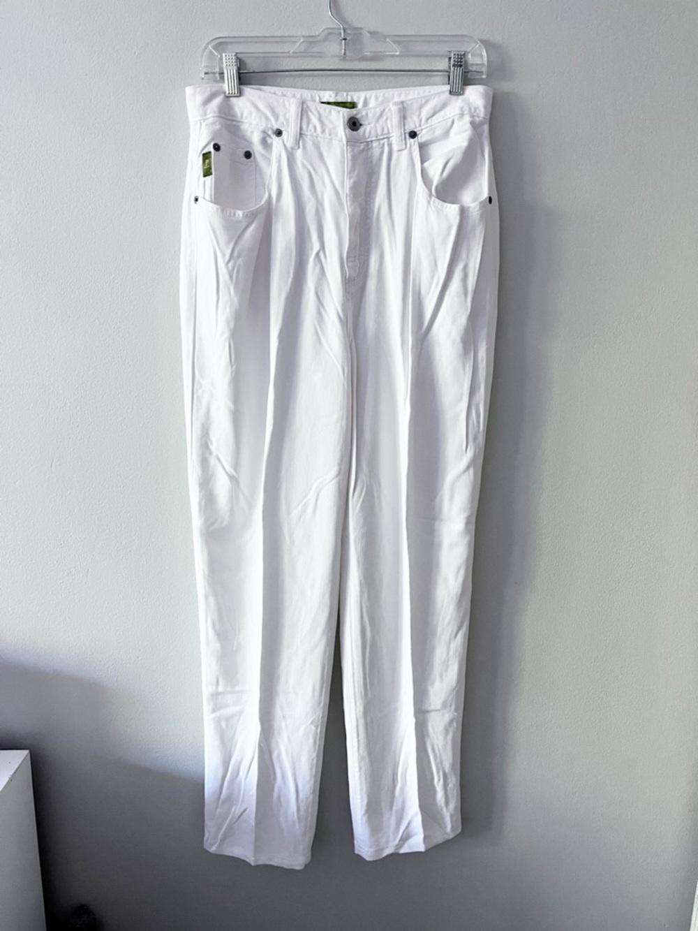 Vintage PULP Brand White High-Waist Stovepipe Pants Size 12